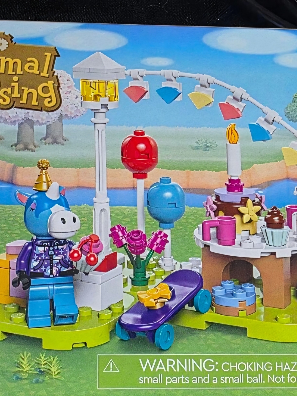 Blue Unicorn Lego Playset with Purple Skateboard Brand New Unopened